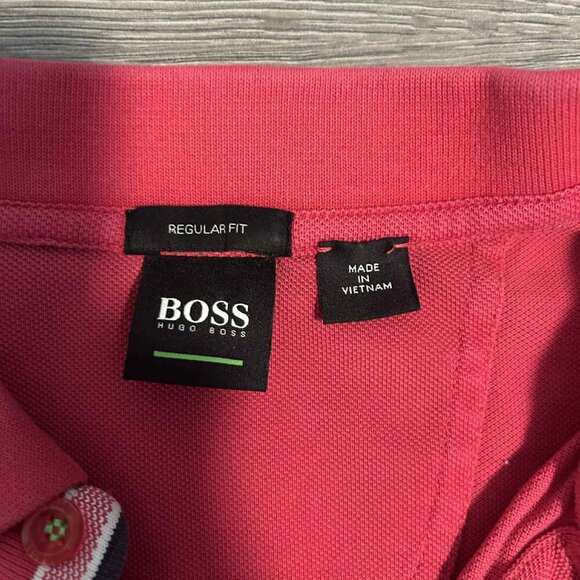Hugo Boss Pink Polo Shirt - Size Large - Picture 2 of 6